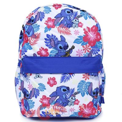 Lilo and Stitch AOP Large School Backpack White Ukulele