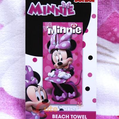 Disney Minnie Mouse Beach, Bath Towel Happy Helper