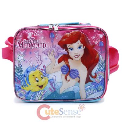 Disney Little Mermaid Ariel School Lunch Bag Insulated Snack Bag Sea Shore