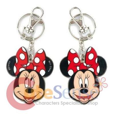 Disney Minnie Mouse 2 Face Metal Key Chain