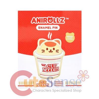 Anirollz Cup Noodles Kittiroll Enamel Pin