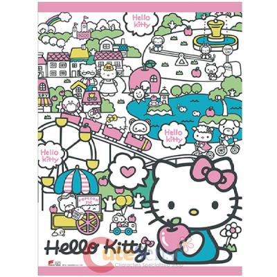 Hello Kitty Wall Scroll Happy Land