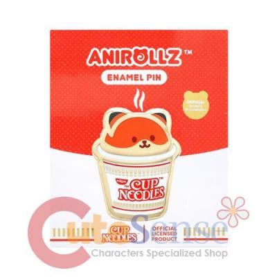 Anirollz Cup Noodles Foxiroll Enamel Pin