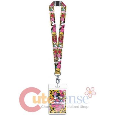 Disney Minnie Mouse Lanyard Keychain Daisy