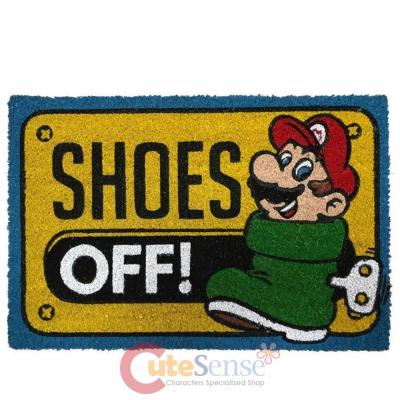 Super Mario Door Mat Shoe Off