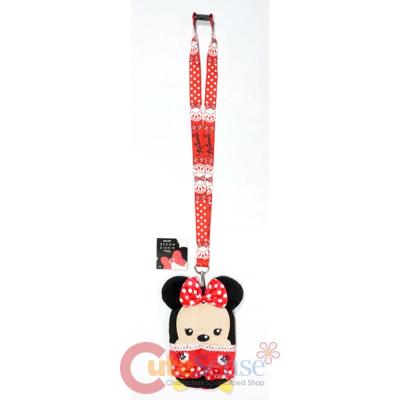 Disney Minnie Mouse Lanyard with Pouch Red