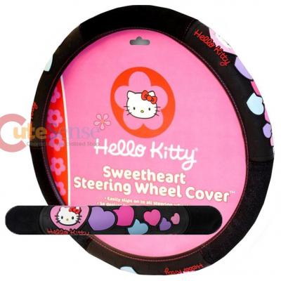 hello kitty steering wheel plush