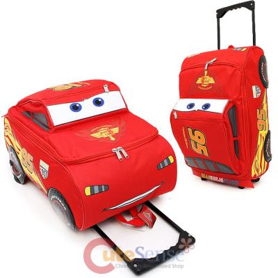 Disney Cars Mcqueen Large Rolling Luggage, Suite Case -3D Shape