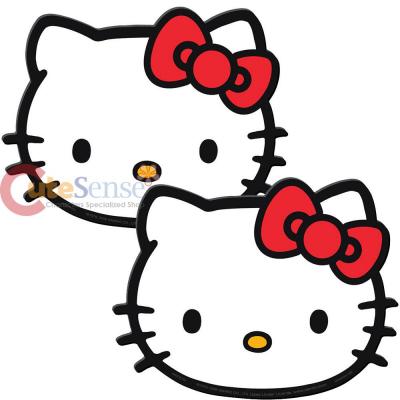 Hello Kitty Utility Mat Face Die Cut  Multipurpose Mat 2pc Set