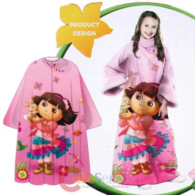 Dora the Explorer Dora  Throw Blanket with Sleeves -Kids Size