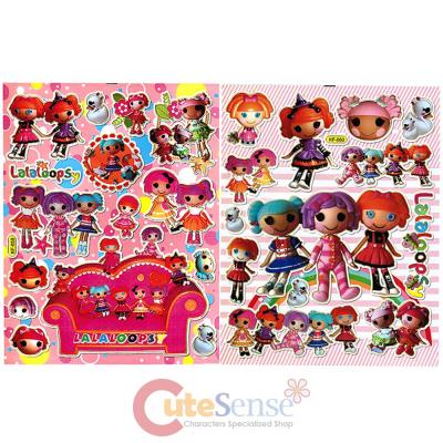 Lalaloopsy Friends Stickers Set of 2 - Removable Wall Window