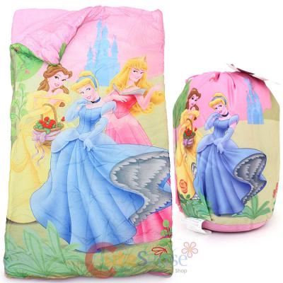 Disney Princess Kids  Sleeping Bag Slumber Bag with Carry Backpack