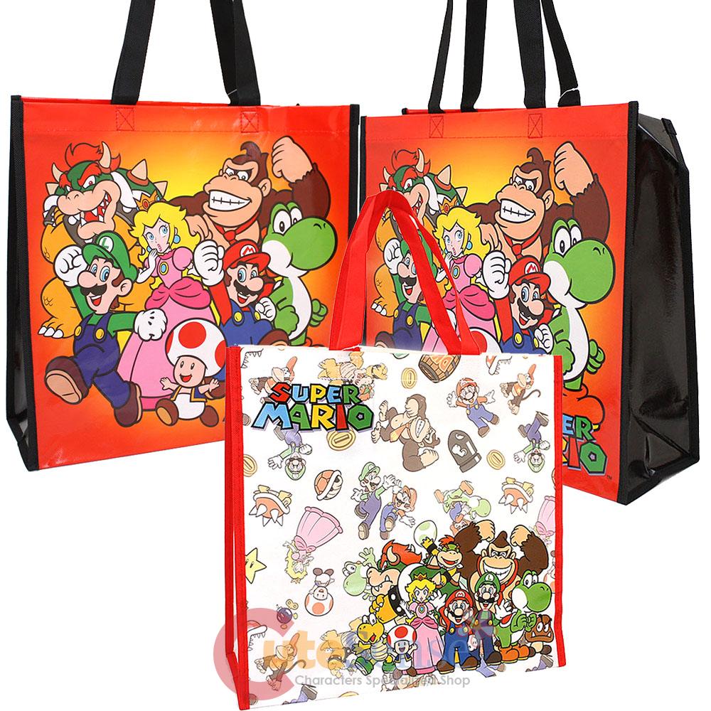 nintendo-super-mario-group-party-gift-tote-bag-2pc-set-reusable-grocery