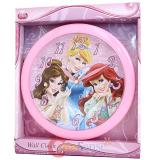 Disney Princess  Wall Clock with Cinderella Ariel Belle -9.5in