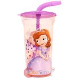 Disney Sofia The First  Drinking Bottle Tumbler Flex Straw