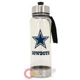 Dallas Cowboys Clip On Water Bottle Clear Sports Water Bottle / Container