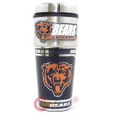 New Chicago Bears Coffee Mug  Travel Tumbler Cup - NFL Metallic Color Logo