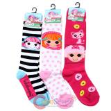 Lalaloopsy Knee High Kids Socks Set 3 Pair - Crumb and  Bea