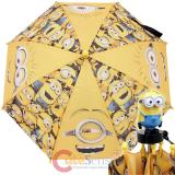 Despicable Me Kids Umbrella with 3D Minion Figure - Yellow