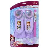 Disney Sofia The First Kids Swim Set - Mask, Snorkel, Flipper 3pc Set