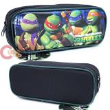 TMNT Teenage Mutant Ninja Turtles Zippered  Pencil Case Pouch Bag - Black