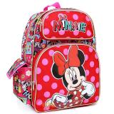 Disney Minnie Mouse Large School Backpack 16" Book Bag - All Over Comic Book