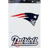 NFL New England Patriots  Window Clings Decal Sheet 11x17 Big Logo