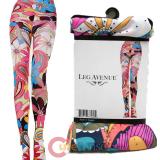 Leg Avenue Opaque Thigh Highs Vintage Flower Prints Stockings Leggings