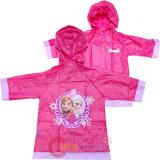 Disney Frozen Elsa and Anna Girls Rain Slicker Pink Rain Coat Jacket -Small