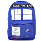 Dr Who Blue Tardis Large School Backpack Book Bag