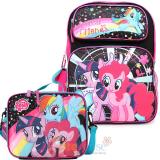 My Little Pony  16"  Large  School  Backpack Lumch Bag 2pc Gilrs Bag Set -Magical Friends