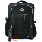 Black Large School Backpack 14" Laptop Notebook Biker Bag