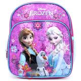 Disney Frozen Elsa Anna 10" School Backpack with Olaf Toddler Bag - Purple Floral Snowflake