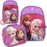 Disney Frozen Elsa Anna Large Backpack with Detachable Lunch Bag Combo