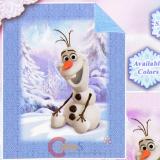 Disney Frozen Olaf Plush Blanket Sherpa Borrego Baby Throw (41x53)