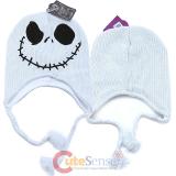 The Nightmare Before Christmas White Jack Face Laplander Hat (Teen-Adult)