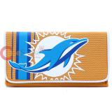 NFL Miami Dolphins Organizer Mesh Wallet Clutch Ladies Wallet