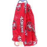 NFL San Francisco 49ers Logo All Over Prints Infinity Scarf