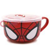 Marvel Heroes  Spiderman Ceramic Mug Soup Bowl with Lid