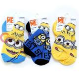 Despicable Me Minions 3 Pair Anklets  Socks Set : Small