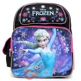 Disney Frozen Princess Elsa 14" School Backpack Girls Medium Bag - Black Pink