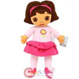 Dora The Explorer Dora Cuddle Pillow 26in Plush Doll -Pink Dress