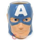 Marvel Avengers Captain America  Face Molded Coffee Mug Cup