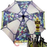 TMNT Ninja Turtles Kids Umbrella  with 3D Figure Handle - Shell Action