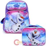 Disney Frozen Olaf 16" Large School Backpack Lunch Bag 2pc Set