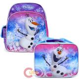 Disney Frozen Olaf 12" Small School Backpack Lunch Bag 2pc Set