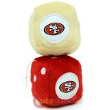 NFL San Francisco 49ers Plush Fuzzy Dice