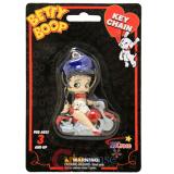 Betty Boop Biker PVC Figure Key Chain with Pudgy