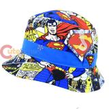 DC Comic Super Man Comic Prints All Over Kids Bucket Hat