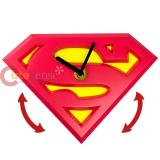 DC Comics Superman Logo Wobble Clock Wall Clock